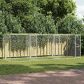 Hundekäfig Silber 600 x 200 x 200 cm Verzinkter Stahl