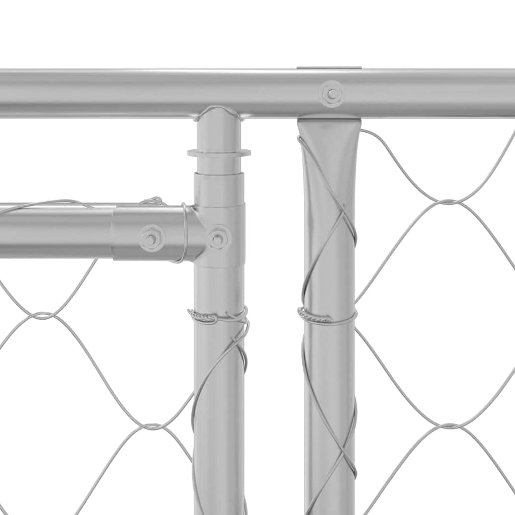 Hundekäfig Silber 800 x 200 x 200 cm Verzinkter Stahl