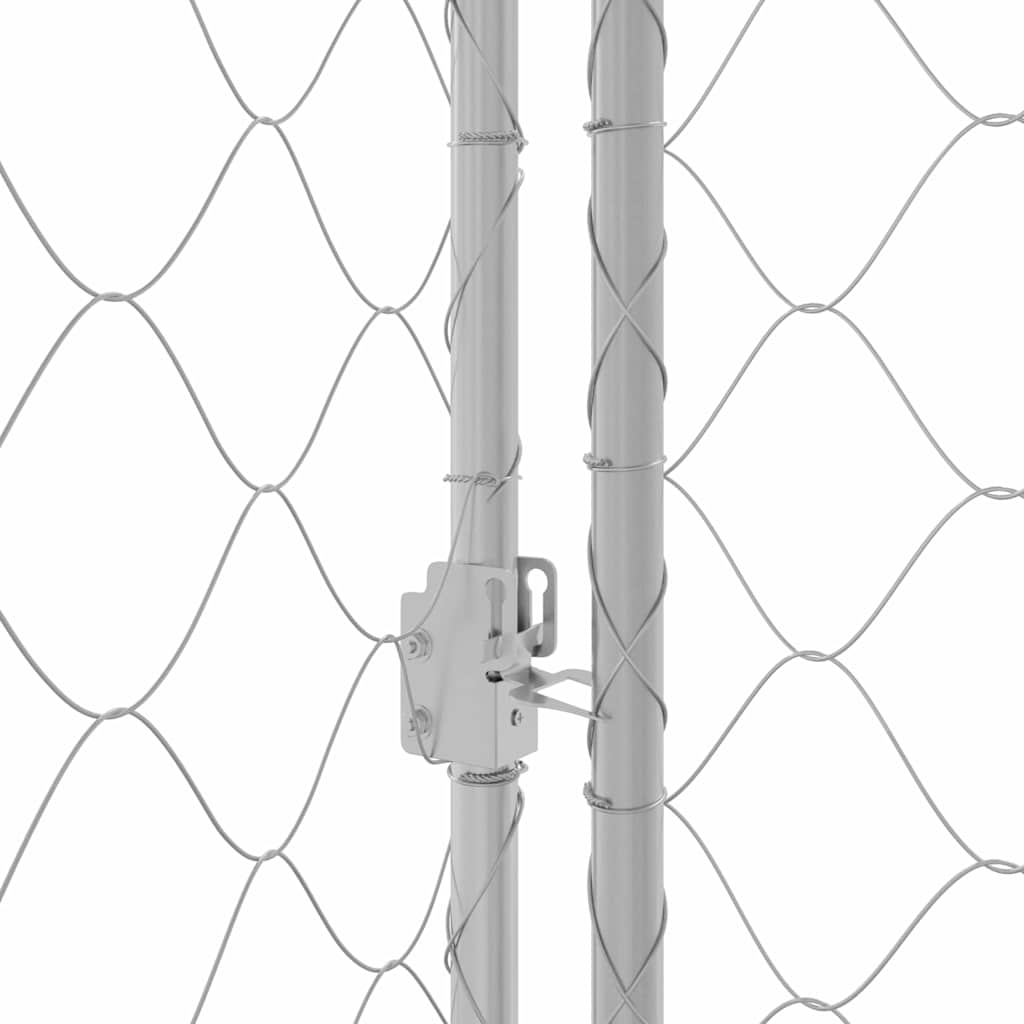 Hundekäfig Silber 600 x 200 x 200 cm Verzinkter Stahl