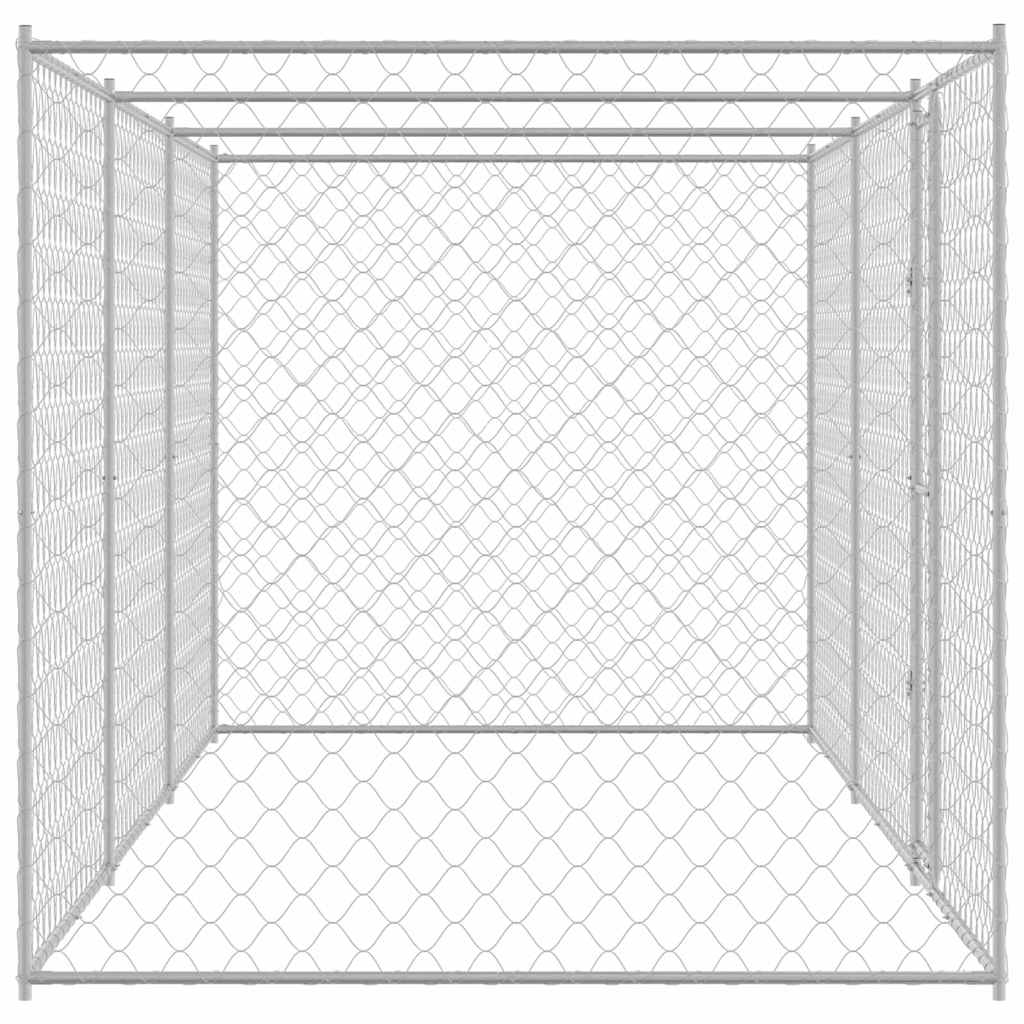 Hundekäfig Silber 600 x 200 x 200 cm Verzinkter Stahl