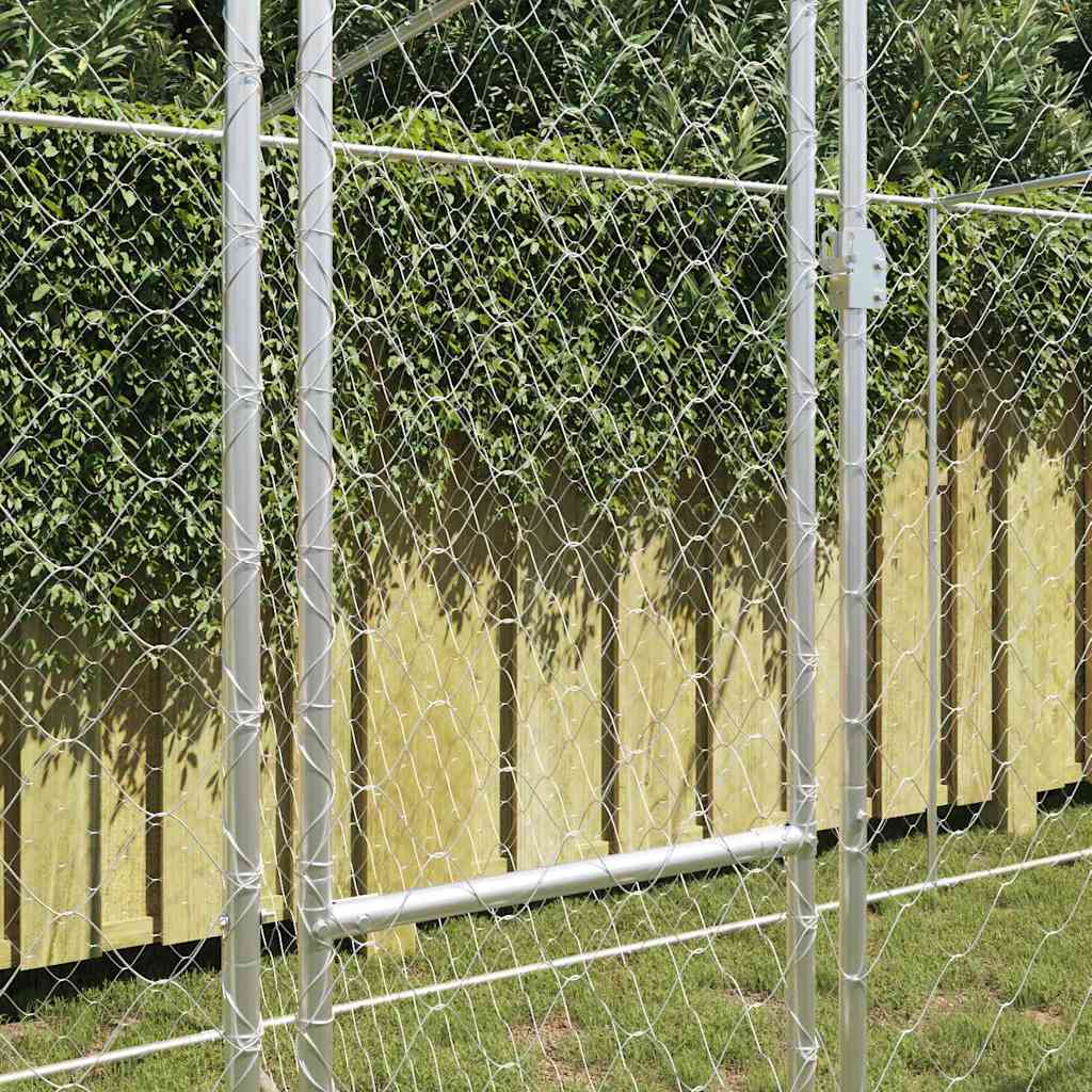 Hundekäfig Silber 600 x 200 x 200 cm Verzinkter Stahl
