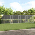 Hühnerkäfig 4 pcs Silber 800 x 200 x 200 cm Verzinkter Stahl