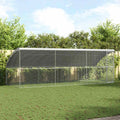 Hühnerkäfig 3 pcs Silber 600 x 200 x 200 cm Verzinkter Stahl