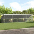 Hühnerkäfig 4 pcs Silber 800 x 200 x 200 cm Verzinkter Stahl