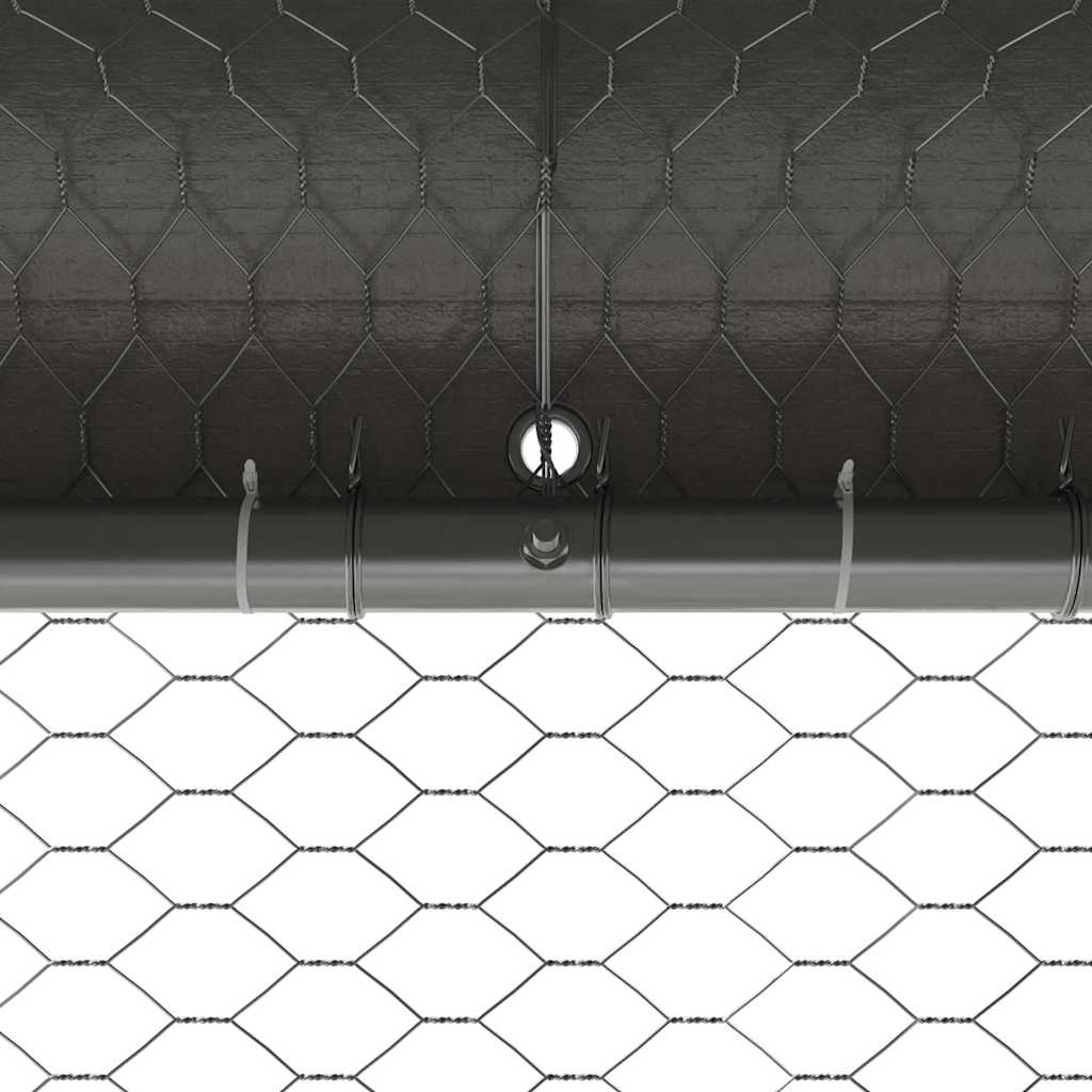 Hühnerkäfig 3 pcs Silber 600 x 200 x 200 cm Verzinkter Stahl