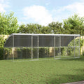 Hundekäfig 3 pcs Silber 6 x 2 x 2 m Verzinkter Stahl