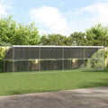Hundekäfig 4 pcs Silber 8 x 2 x 2 m Verzinkter Stahl