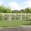 Hundekäfig 4 pcs Silber 8 x 2 x 2 m Verzinkter Stahl