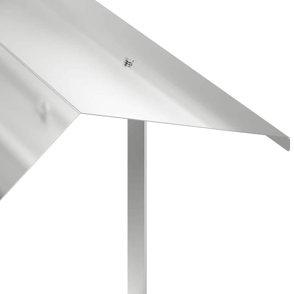 Kaminhaube Silber 60 x 60 x 38 cm Edelstahl