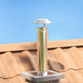 Regenabdeckung Schornstein Silber 20 x 20 x 18 cm Edelstahl