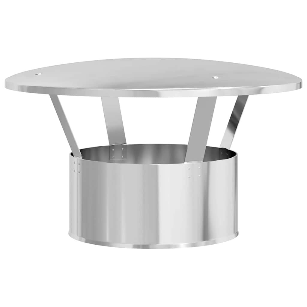 Regenabdeckung Schornstein Silber 35 x 35 x 20 cm Edelstahl
