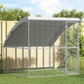 Hühnerkäfig Silber 2 x 2 x 2 m Verzinkter Stahl