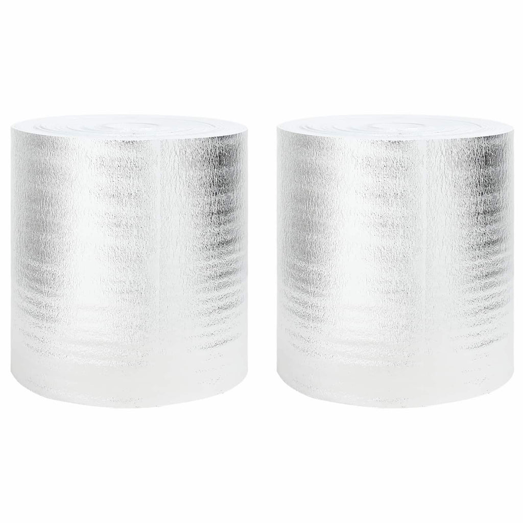 Heizkörper-Reflektorfolie 2 pcs Silber 25 x 0,5 m Polyethylen