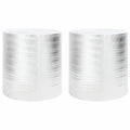 Heizkörper-Reflektorfolie 2 pcs Silber 25 x 0,5 m Polyethylen