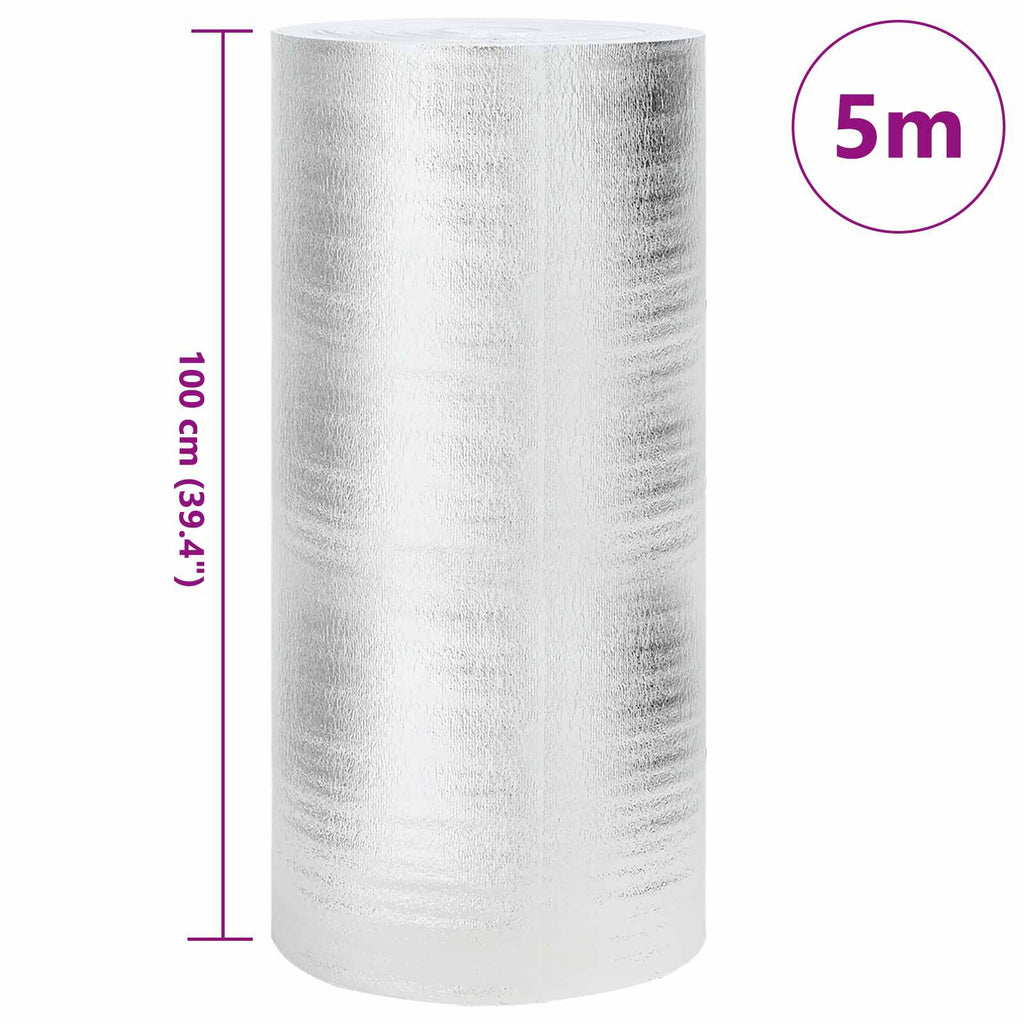 Heizkörper-Reflektorfolie Silber 5 x 1 m Polyethylen