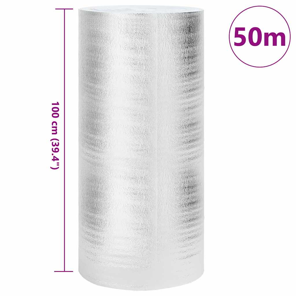 Heizkörper-Reflektorfolie Silber 50 x 1 m Polyethylen