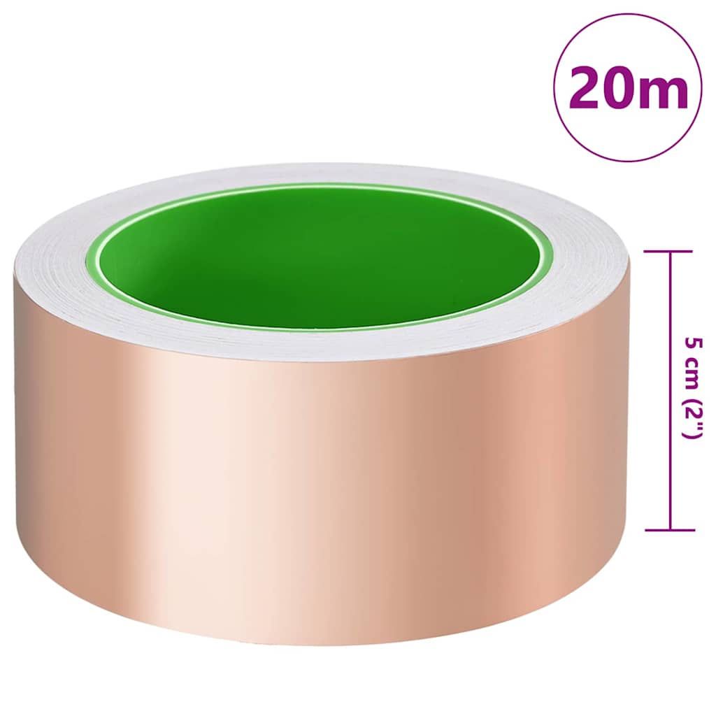 Kupferband zum Schneckenschutz 6 pcs Kupfer 50 mm x 20 m Kupfer