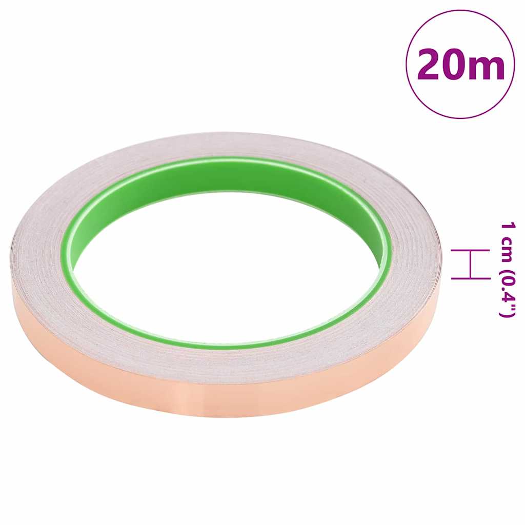 Kupferband zum Schneckenschutz 6 pcs Kupfer 10 mm x 20 m Kupfer