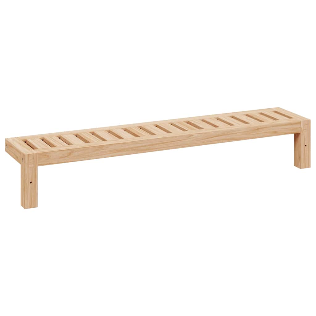 Wandhängeregal Natur 62 x 10 x 12,5 cm Massivholz aus Walnuss