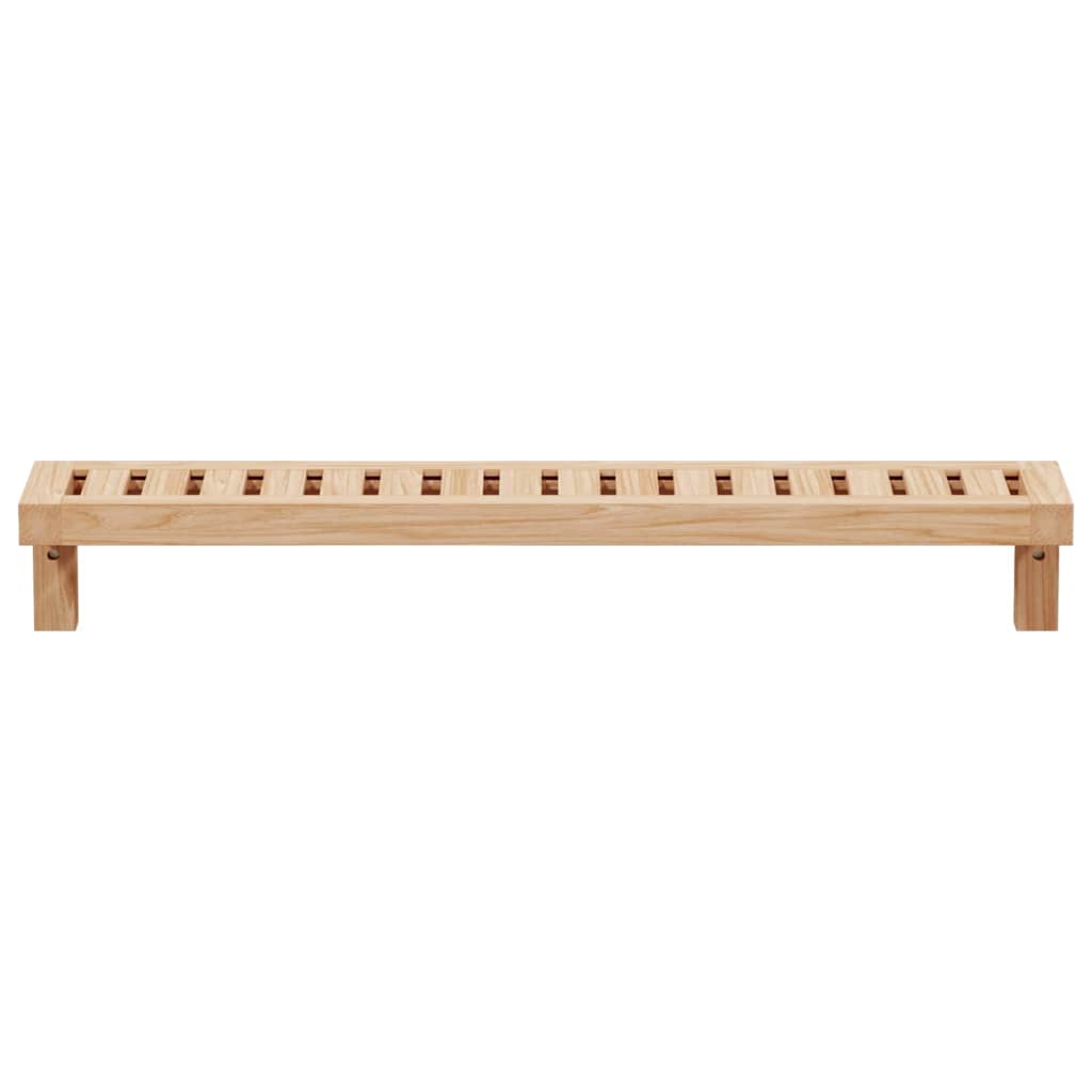 Wandhängeregal Natur 62 x 10 x 12,5 cm Massivholz aus Walnuss