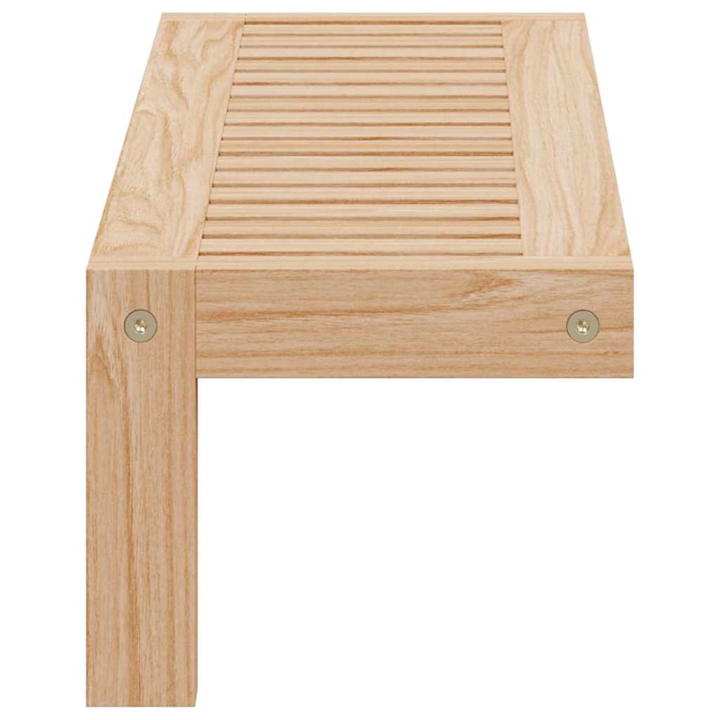 Wandhängeregal Natur 62 x 10 x 12,5 cm Massivholz aus Walnuss