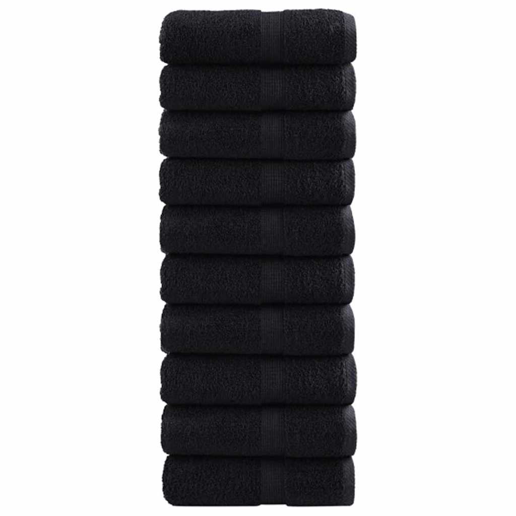 Gästetuch SOLUND 50 pcs Schwarz 30 x 30 cm 550 gsm