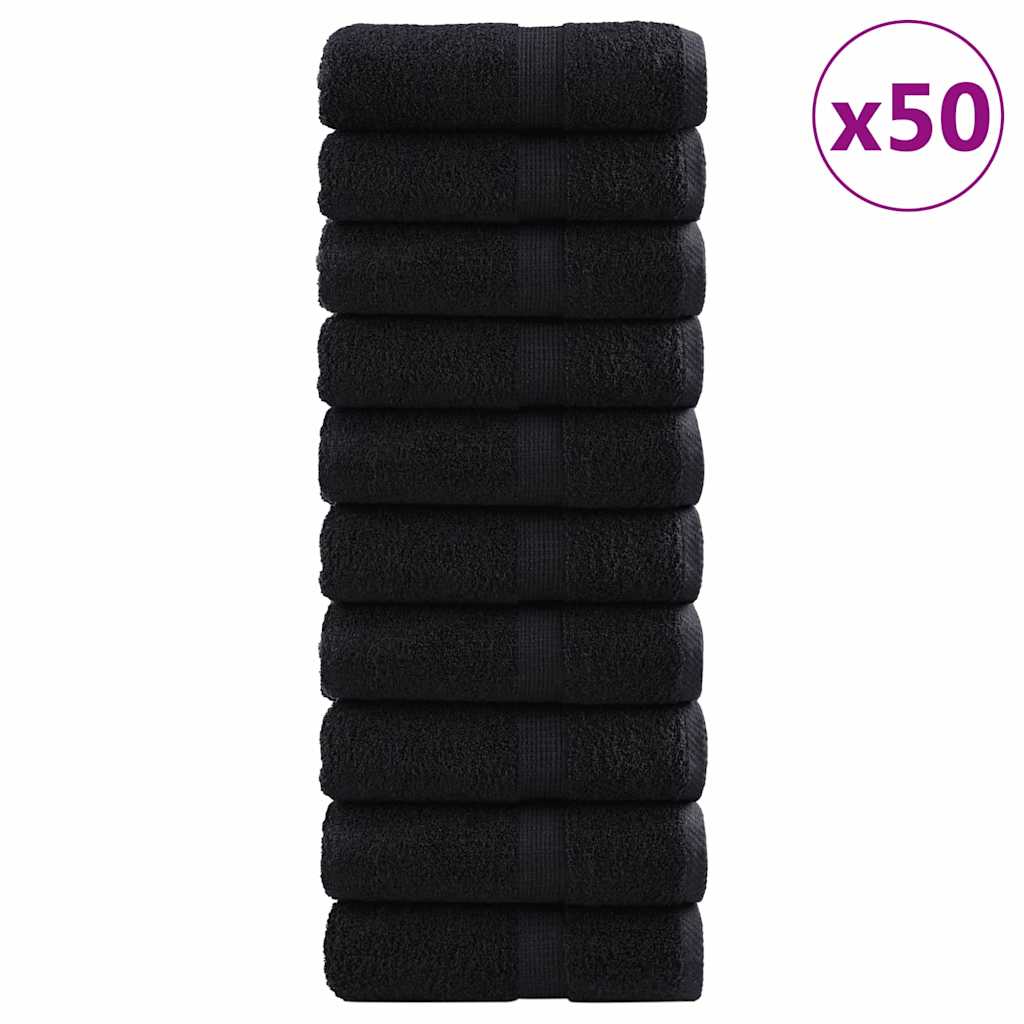 Gästetuch SOLUND 50 pcs Schwarz 30 x 50 cm 550 gsm