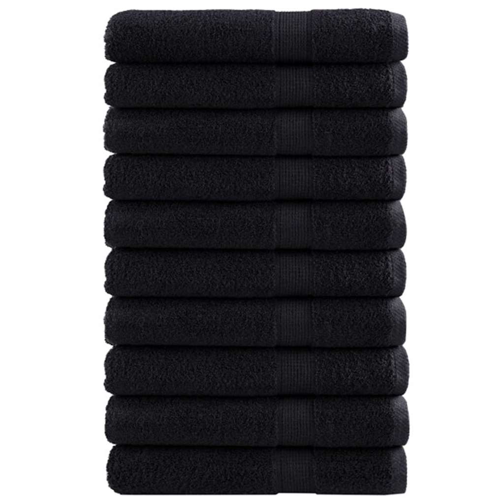 Gästetuch SOLUND 25 pcs Schwarz 80 x 200 cm 550 gsm