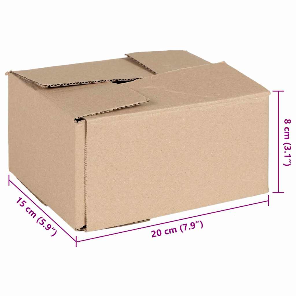 Faltbox mit Speicher 50 pcs Natur 20 x 15 x 10 cm Karton