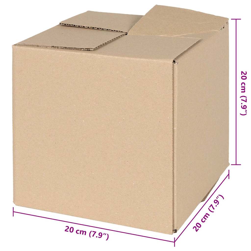 Faltbox mit Speicher 50 pcs Natur 20 x 20 x 20 cm Karton