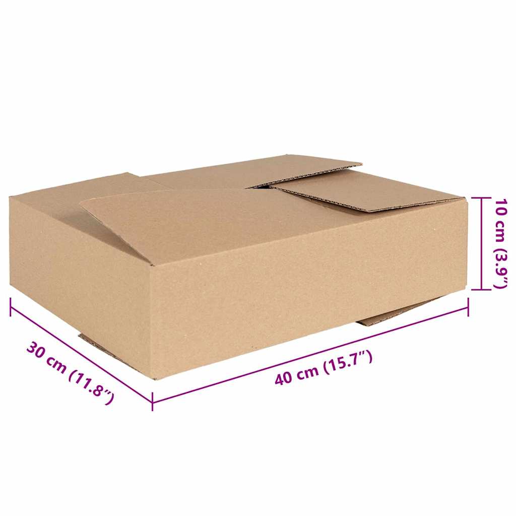 Faltbox mit Speicher 50 pcs Natur 40 x 30 x 10 cm Karton