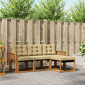 Outdoor-Sofagarnitur mit Kissen 4 pcs Natur und Beige