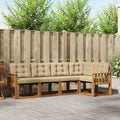 Outdoor-Sofagarnitur mit Kissen 5 pcs Natur und Beige