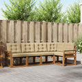 Outdoor-Sofagarnitur mit Kissen 5 pcs Natur und Beige