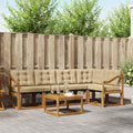 Outdoor-Sofagarnitur mit Kissen 6 pcs Natur und Beige