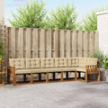 Outdoor-Sofagarnitur mit Kissen 6 pcs Natur und Beige