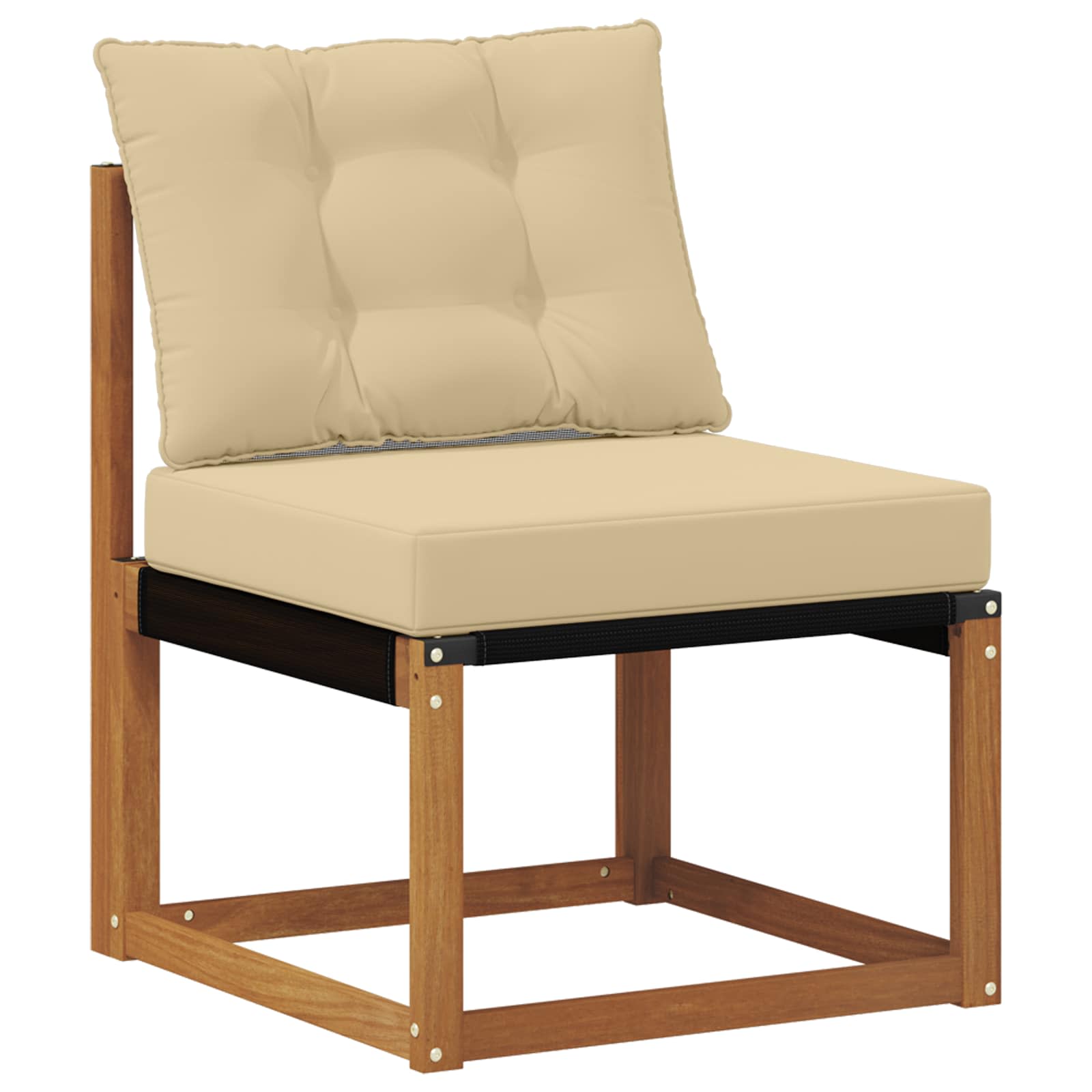 Outdoor-Sofagarnitur mit Kissen 8 pcs Natur und Beige