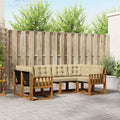 Outdoor-Sofagarnitur mit Kissen 6 pcs Natur und Beige
