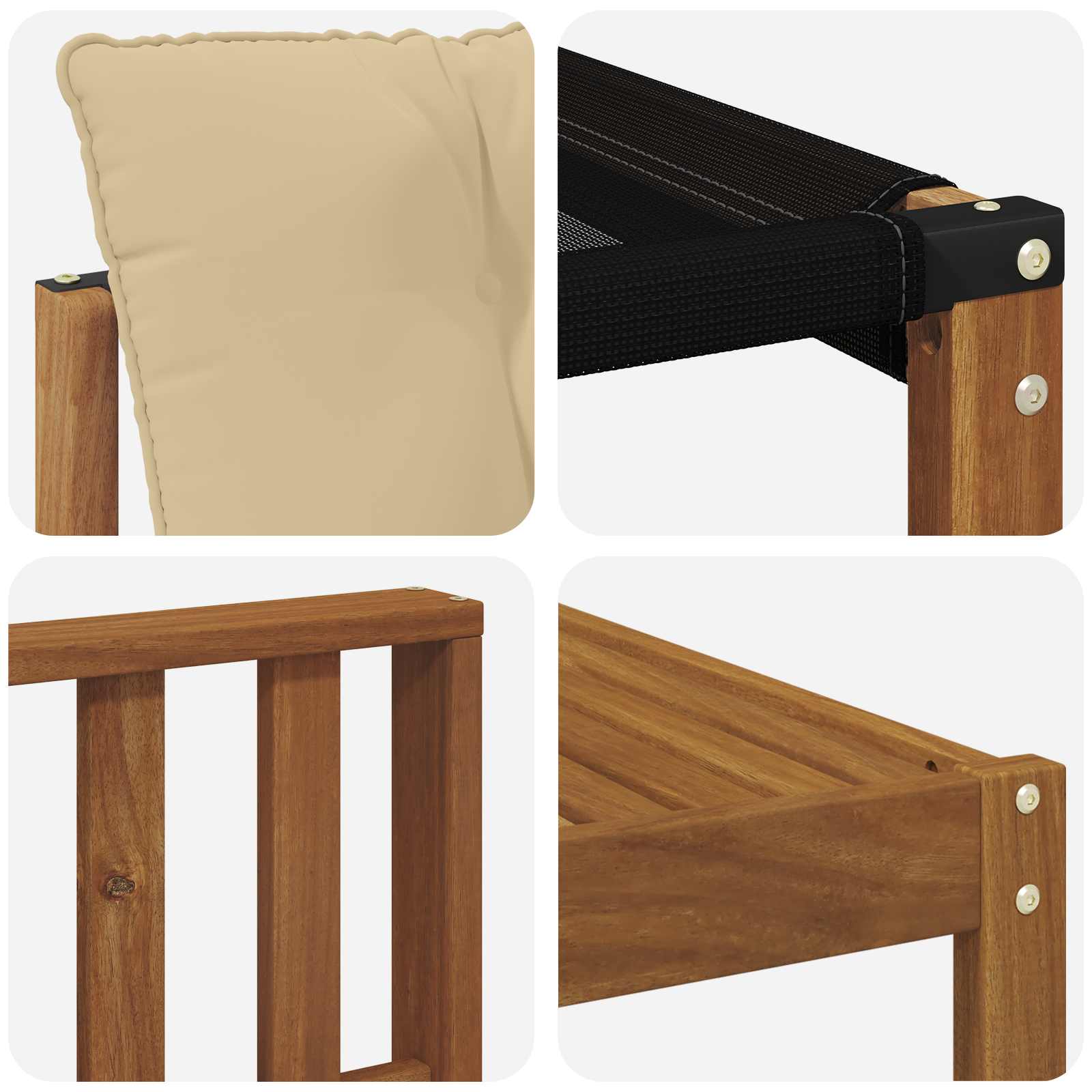 Outdoor-Sofagarnitur mit Kissen 7 pcs Natur und Beige