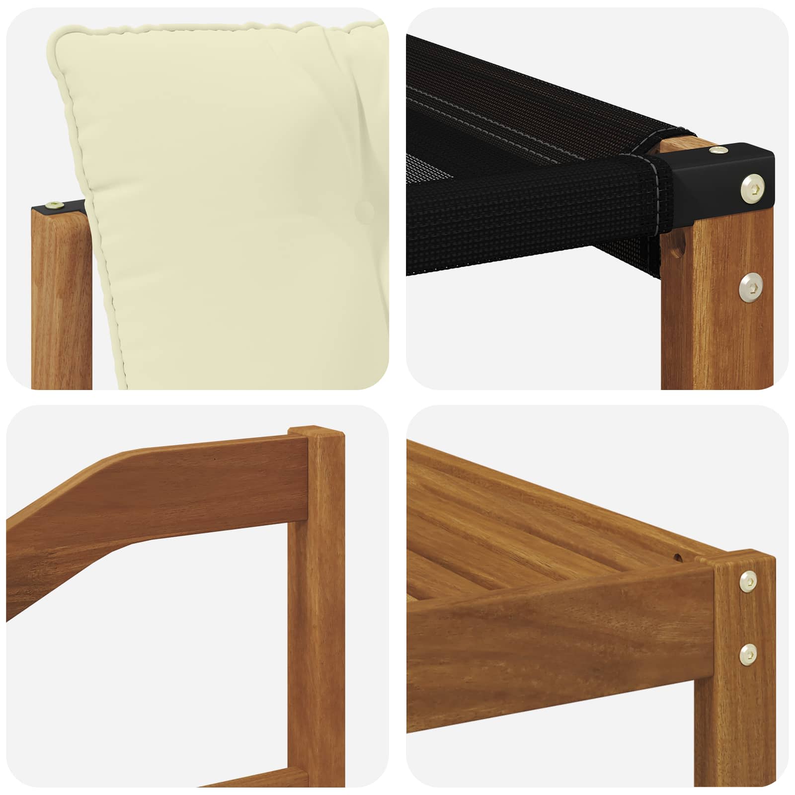 Outdoor-Sofagarnitur mit Kissen 8 pcs Natur und Creme