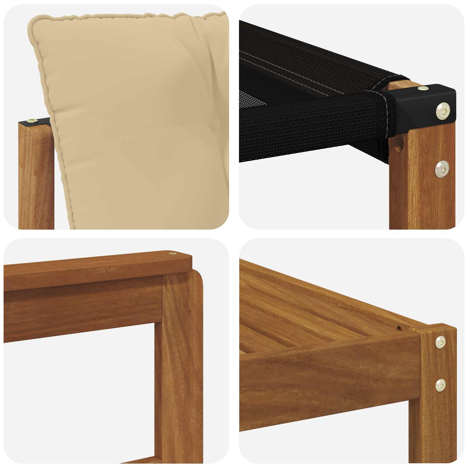 Outdoor-Sofagarnitur mit Kissen 8 pcs Natur und Beige