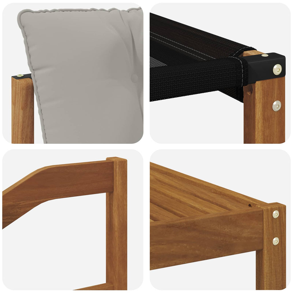 Outdoor-Sofagarnitur mit Kissen 8 pcs Natürlich und Hellgrau
