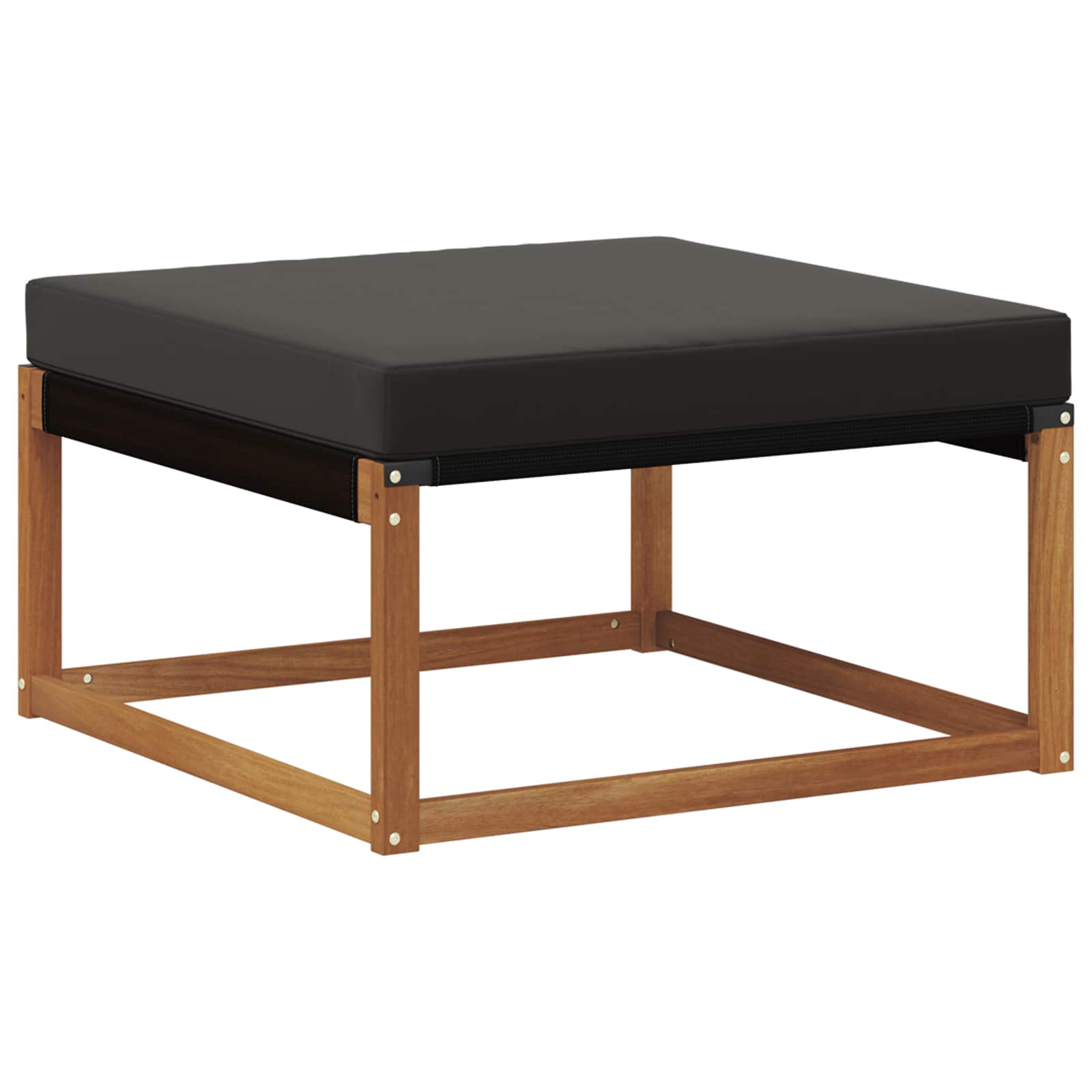 Outdoor-Sofagarnitur mit Kissen 6 pcs Natürlich und Schwarz