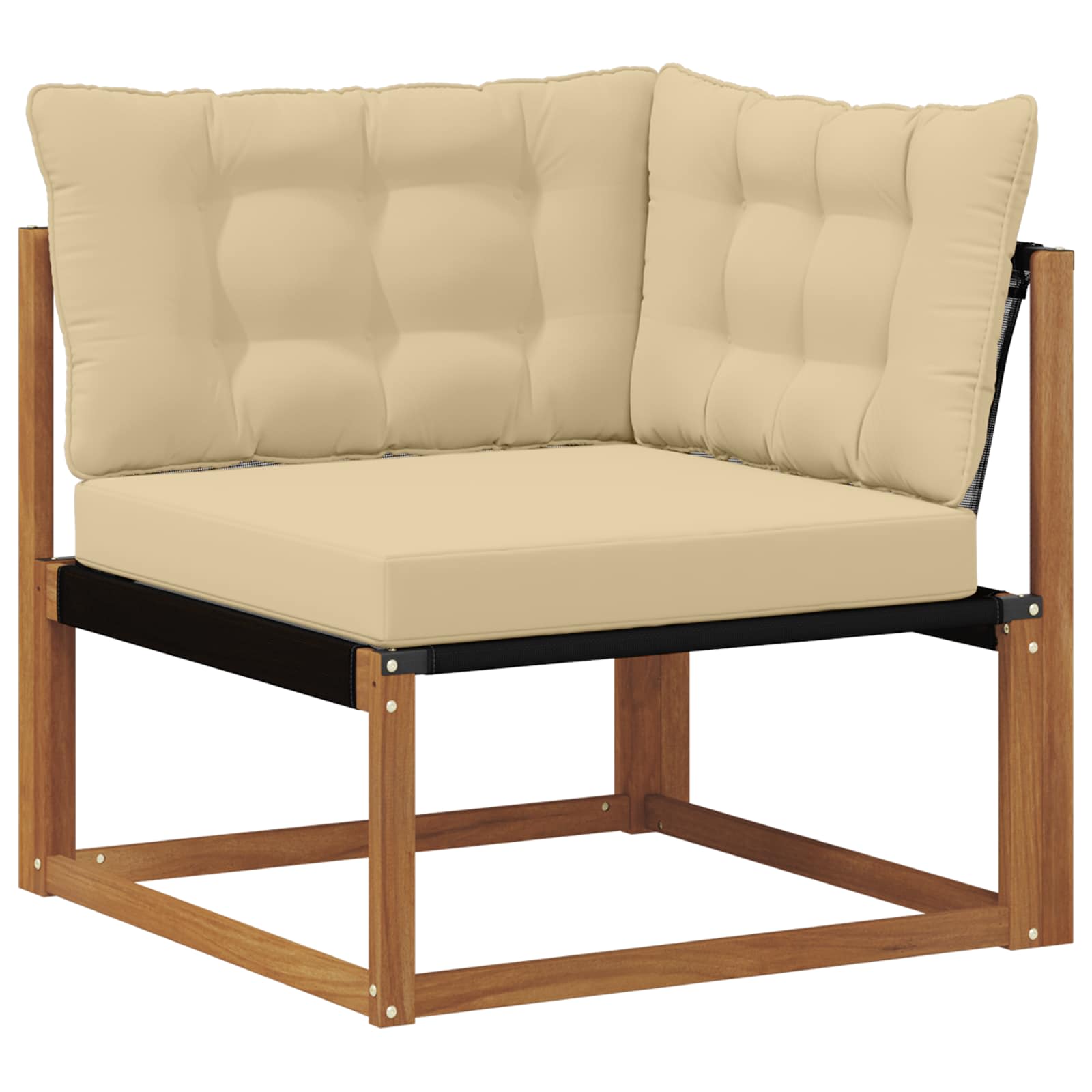 Outdoor-Sofagarnitur mit Kissen 6 pcs Natur und Beige