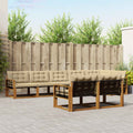 Outdoor-Sofagarnitur mit Kissen 8 pcs Natur und Beige