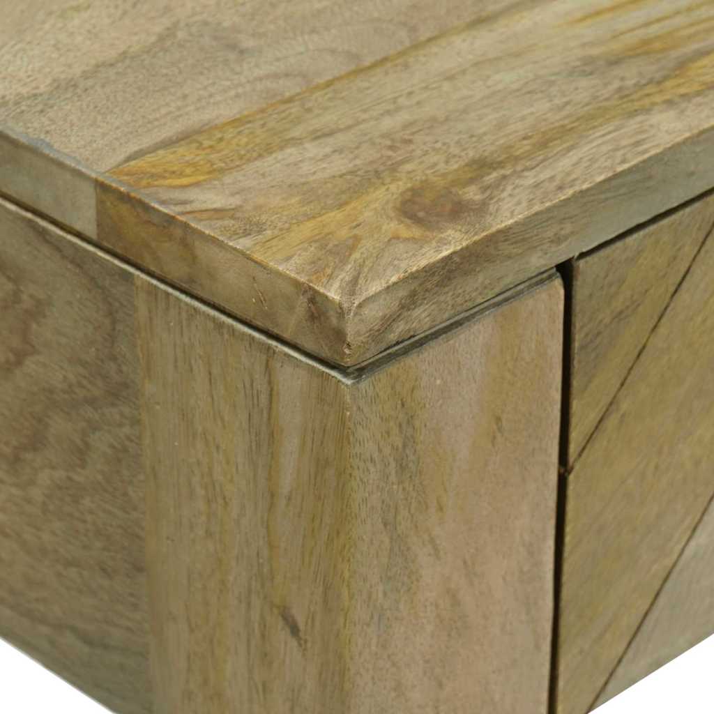 Konsolentisch mit Schubladen Natürliches Grau 110 x 30 x 80 cm