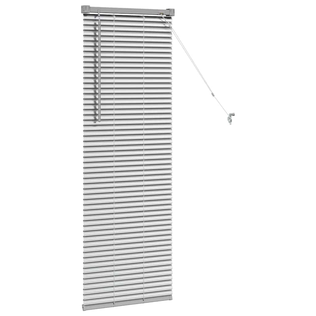 Balkenjalousien Silber 130 x 40 cm Aluminium