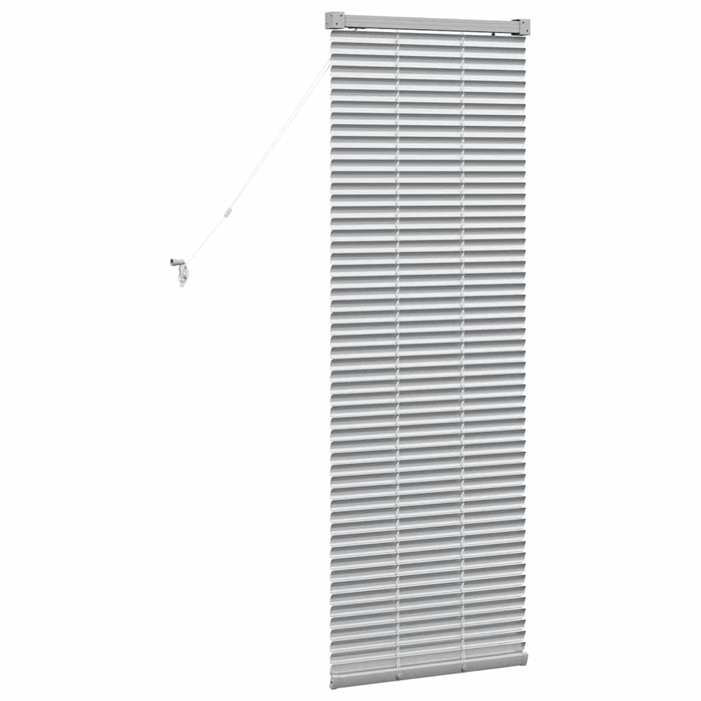 Balkenjalousien Silber 130 x 40 cm Aluminium