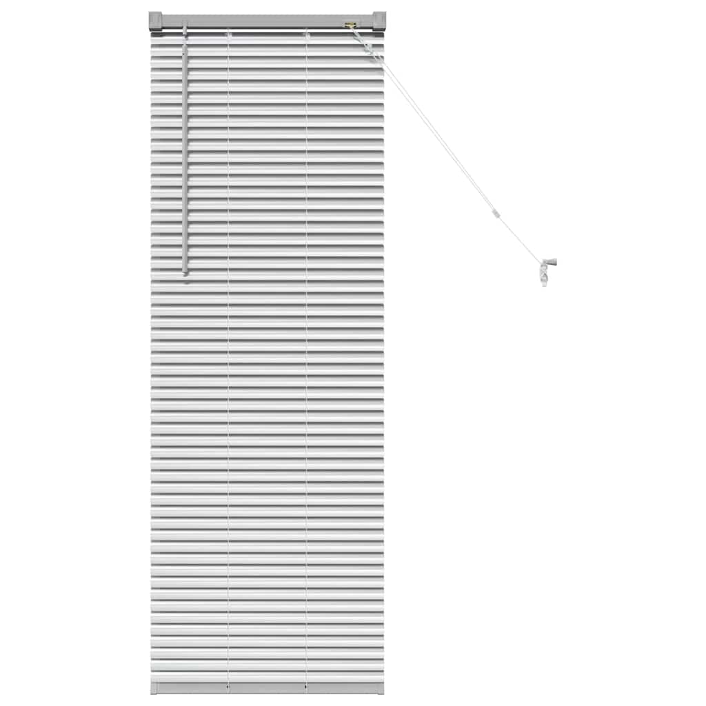 Balkenjalousien Silber 130 x 40 cm Aluminium