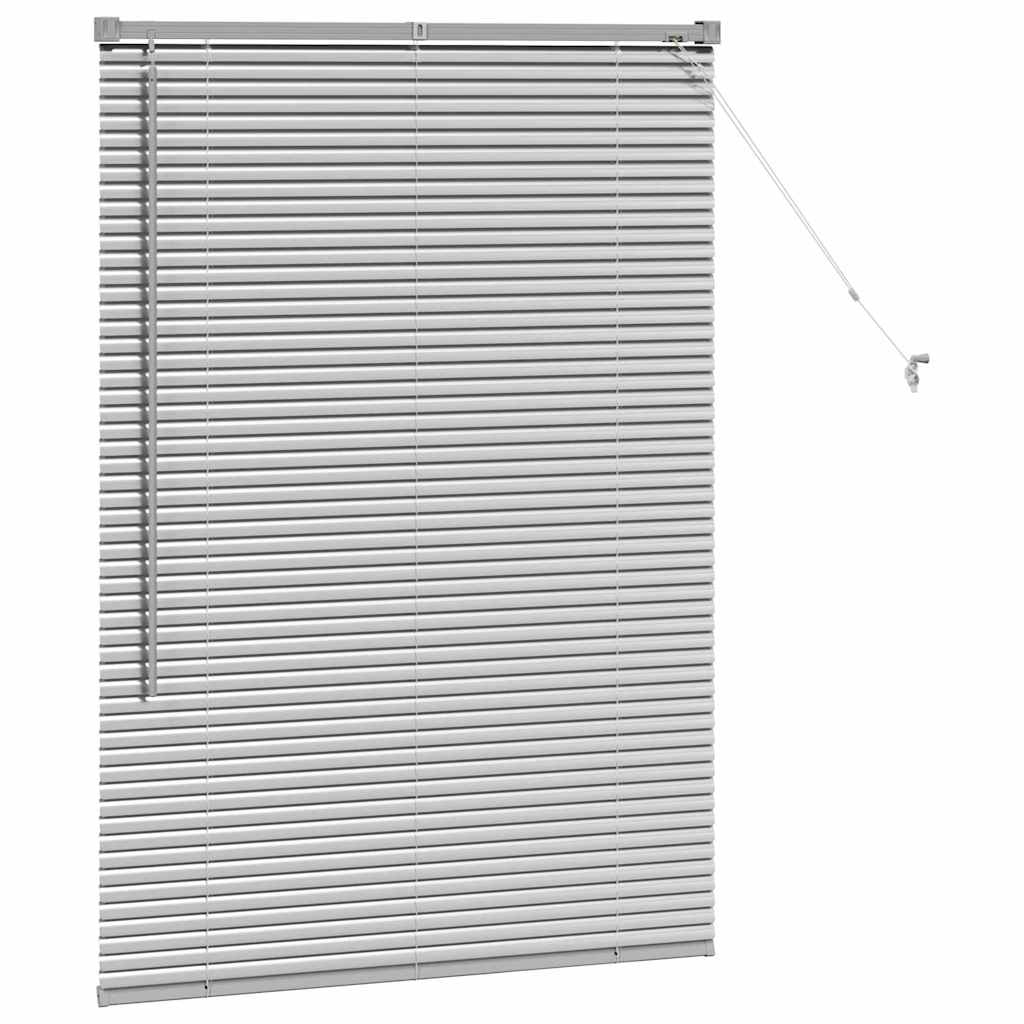 Balkenjalousien Silber 130 x 85 cm Aluminium